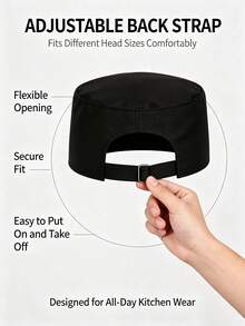 1pc Multi-Color & Multi-Style Unisex Chef Hat, Washable Professional Catering Service Headwear, Non-Elastic, Suitable For Cooking And Other Occupations - Multicolor - View 5