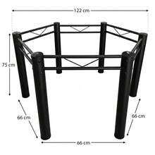 Pés Para Mesa De Jantar Base Sextavada Para Casa Cozinha - Preto - Visão 4