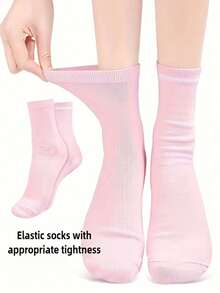 1 Pair Essential Oil Gel Foot Care Socks, Moisturizing Foot Care Kit, Suitable For Dry And Cracked Feet, Reusable Foot Spa Accessory, Softens Rough Skin - Multicolor - View 4