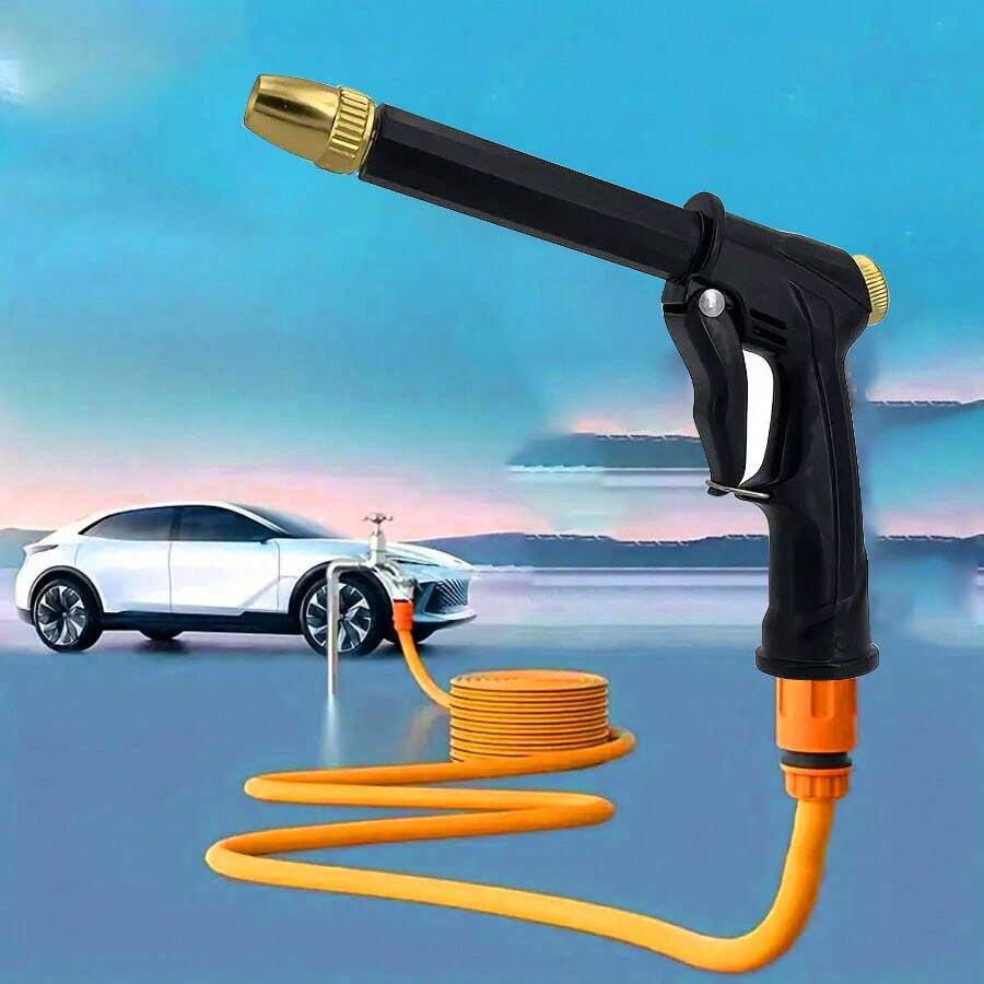 1pc High Pressure Spray Wash Gun Garden Hose Nozzle Car Cleaning Tool Kit Automatic Wash Gun - 1pc Nozzle - View 1
