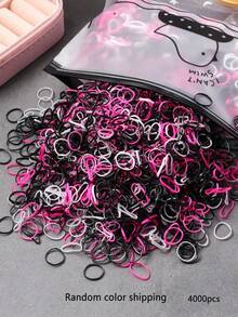 2000/4000pcs Women's Small Braided Hair Rubber Bands - Multicolor - View 7