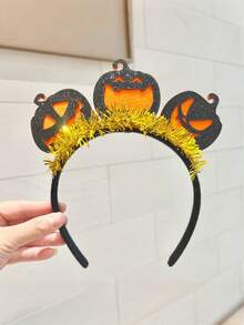 Halloween Fun Pumpkin Headband, Unique Cute Photo Prop Hair Accessory, Suitable For Cosplay Costume Performance - Multicolor - View 6