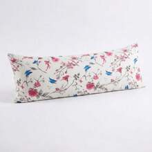floral azul e rosa