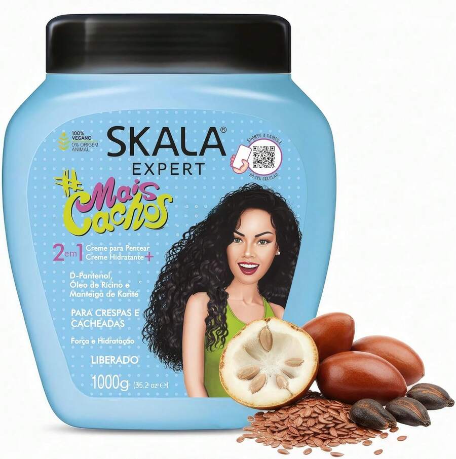 Crema para Peinar Rizos Skala 1kg - Crema Rizos Hidratante| Activador de Rizos Antifrizz y Definición Duradera - 1 - Ver 1