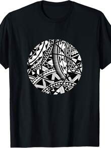 Cute Polynesian Tattoo Hawaan  Samoan - Gift T-Shirt - 黑色 - 查看 1