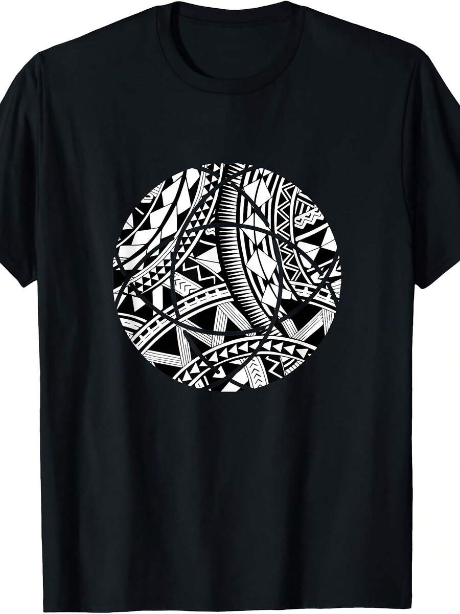 Cute Polynesian Tattoo Hawaan Samoan - Gift T-Shirt - 黑色 - 查看 1