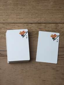 20pcs/60pcs Vintage Floral Blank Note Cards, Thick Square DIY Graffiti Paper For Sketching, Handwritten Messages And Greetings - A - View 7