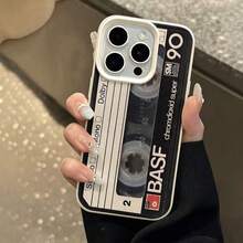 1件 磁吸膠帶印花荔枝紋 TPU 手機殼，適用於 Apple 17 16 15 14 13 12 11 Plus Pro Max 系列，個性化 Ins 風格保護殼，時尚 - 彩色 - 查看 4