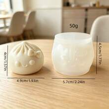 1件裝麵包造型香氛蠟燭矽膠模具，家居裝飾/禮品裝飾石膏模，手工環氧樹脂翻模模具，藝術裝飾黏土石膏模 - A-白色 - 查看 7