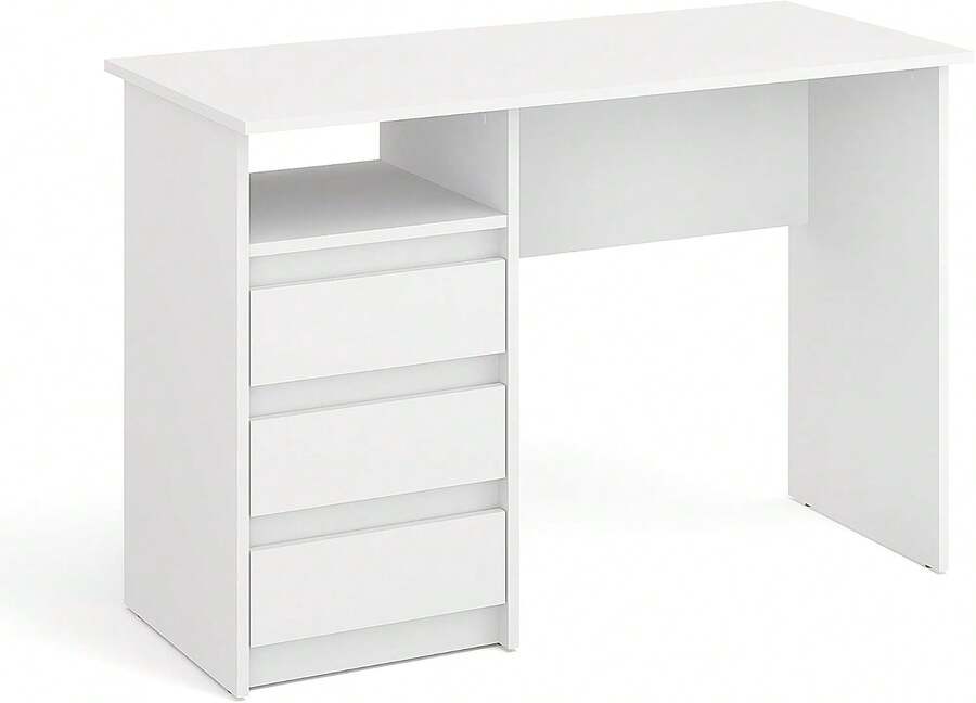 Desk And Drawer Storage - White - View 1