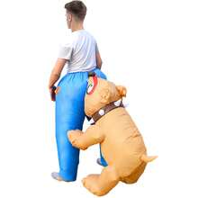 Halloween Christmas Party Dog Bite Butt Inflatable Costume, Unisex Inflatable Costume, Holiday Personalized Outfit Inflatable Costume, Blower Included, Battery Not Included - Dog Biting Butt - View 3