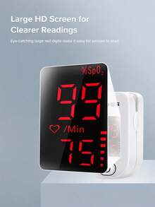 Cofoe OHT60 Fingertip Pulse Oximeter, Portable SpO2 Blood Oxygen Saturation And Pulse Rate Monitor, Large LED Display, One-Click Quick Reading Finger Clip Monitor, Suitable For Adults, Home And Travel - View 4