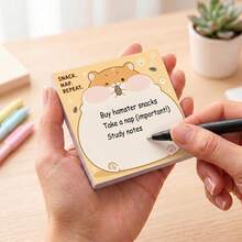 5 Packs 250 Sheets Cute Pet Animal Sticky Notes, Japanese Style Cat Dog Rabbit Penguin Self-Adhesive Blank Memo Pads, Desktop Reminder Notes, School Office Home Stationery Supplies - 75 X 75 mm - View 5