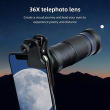 36x Telephoto Lens Kit, Suitable For Hiking, Camping, Wildlife Observation, Moon Viewing, Sports, Gaming And Concert Watching - Multicolor - View 6