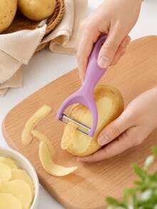 2pcs Peeler Set, Thin Skin Peeler To Reduce Waste, Ergonomic Handle Kitchen Tool, Suitable For Carrots And Potatoes - Multicolor - View 9