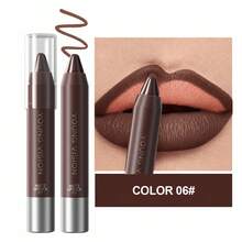YOUNG VISION 1pc Matte Chocolate Scented Waterproof Lip Liner, Precise Lip Contour For Daily, Festivals, Parties, Stage Makeup - Multicolor - View 8