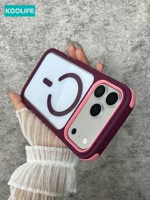 KOOLIFE 奢華防震防摔磁吸 3 合 1 配色透明壓克力 Apple 手機殼，適用於 Phone18pro/18pro Max/17ProMax、16ProMax、15ProMax、14ProMax、13ProMax、17Pro、16Pro、15Pro、14Pro、13Pro、17、16、15、14、13/11/12pro Max；適合春季週年禮物、生日禮物、畢業禮物、男友/女友生日禮物，男女皆宜 - 櫻桃紅 - 查看 8