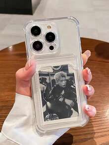 Daily Commute Essential, Durable Transparent TPU Phone Case With Built-In Card Slot, Suitable For Men And Women, Anti-Drop, Anti-Slip, Scratch-Resistant, Compatible With Apple 17/17 Air/17 Pro/17 Pro Max, 16/15/14/13/12/11/Pro/Pro Max/Plus, S20-S25 Series - Birthday Gift, Holiday Gift, Best Friend Gift - Clear - View 19