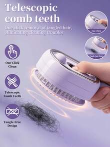 300mAh Electric Mist Cushion Hairbrush, Mist Hair Care Scalp Massage Comb, Easy To Clean Anti-Tangle Comb, Reduce Static, Smooth And Voluminous - View 6