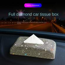 人造水晶鑽面紙巾盒套組,適用於汽車、浴室、廚房、客廳、臥室 - 多色 - 查看 2