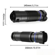 36x Telephoto Lens Kit, Suitable For Hiking, Camping, Wildlife Observation, Moon Viewing, Sports, Gaming And Concert Watching - Multicolor - View 3