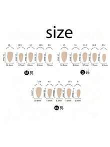 30pcs Funny Cartoon Face Black & White Line Art Design Medium Length Almond Shaped Press-On Nails, Suitable For Girls And Women For School Activities, Theme Parties Or Outings To Create Unique Nail Looks - Multicolor - View 5