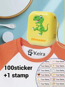 Personalized Name Stamp For Clothing, Waterproof Custom Stamp For Student Stationery, Daycare Labels - Style a - View 11