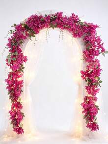1/2pcs Artificial Bougainvillea Garland, Faux Silk Bougainvillea Vine Long Plant, Home Room Wall Decor, Wedding Decor, Bedroom Decor, Tabletop Decor, Birthday Party Decor, Garden Decor, Indoor/Outdoor Universal, Spring/Summer Decor - Multicolor - View 7