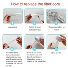 10/30/65pcs Humidifier Wicks, Humidifier Replacement Filter Cartridges/Cotton Sticks, Replacement Filter Elements With Sponge Core, Suitable For Home/Office/Car, Compatible With Most Humidifiers And Aroma Diffusers, Home Humidifier Replacement Cartridges - one-size - View 11
