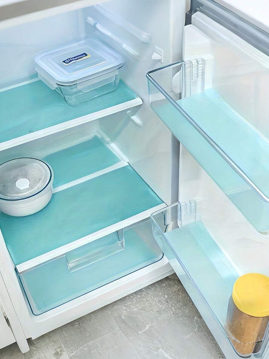 防水冰箱內襯墊 防潮墊 適用於冷凍庫玻璃層架、櫥櫃、抽屜 耐油 可水洗 易清潔 防滑 冰箱墊 學校 辦公室 家用 旅行 露營配件 廚房必需品