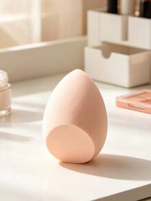 1pc Exquisite Rhinestone Dust-Proof Packaging Box Set Super Soft Makeup Sponge Egg, Highly Attractive Makeup Sponge Storage Box Portable Set For Travel And Outings, Delicate Makeup Tool Non-Absorbent Super Soft Sponge Cushion Powder Puff Dry And Wet Dual-Use Makeup Sponge (Exquisite Box + Makeup Sponge) - Silver - View 7