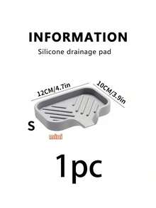 Kitchen Sink Drip Tray Silicone Splash Guard Storage Rack, Creative Dishwashing Sink Sponge Holder, Quick Drainage Keeps Countertop Dry And Tidy - A - View 12