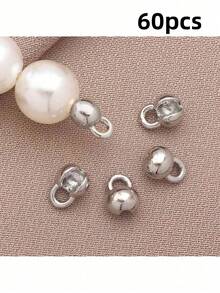 10-100pcs 18K Gold Plated Brass Shell Shaped Bead Caps Embossed Bead Ball Chain Connectors Clasps, Jewelry Making DIY Accessories - Multicolor - View 22