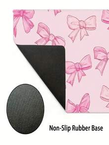 Large Bow Cartoon Mouse Pad, Cute Non-Slip Desk Mat With Stitched Edges, Extended Keyboard Pad, Soft Smooth Computer Mouse Pad For Office, Study, Gaming, Dorm Room, Back To School & Desktop Decor - 847-bow Tie - View 5