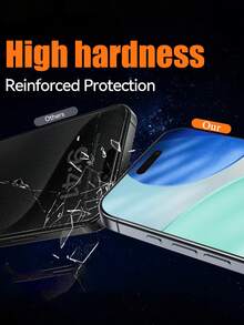 2 Packs,Dust-Free Quick-Stick Anti-Peeping Tempered Glass Film,Compatible With IPhone17e/17 Pro Max/17 Pro/17/16 Pro Max/16 Pro/16 Plus/16/15 Pro Max/15/14/13,One-Click Anti-Peeping Dust-Free Screen Protector,Anti-Peeping,Anti-Fingerprint,Scratch-Resistant And Wear-Resistant Phone Accessory,Compatible With Screen Protector Case. - Black - View 3
