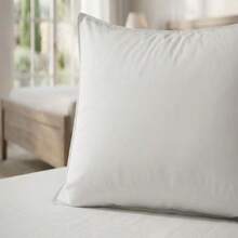 H&R Comfortable Plain Sleeping Pillows Breathable Soft Bed Pillow Virgin Hollow Fibre Filling Shape Retention Pack Of 1 Or 2 - White - View 6