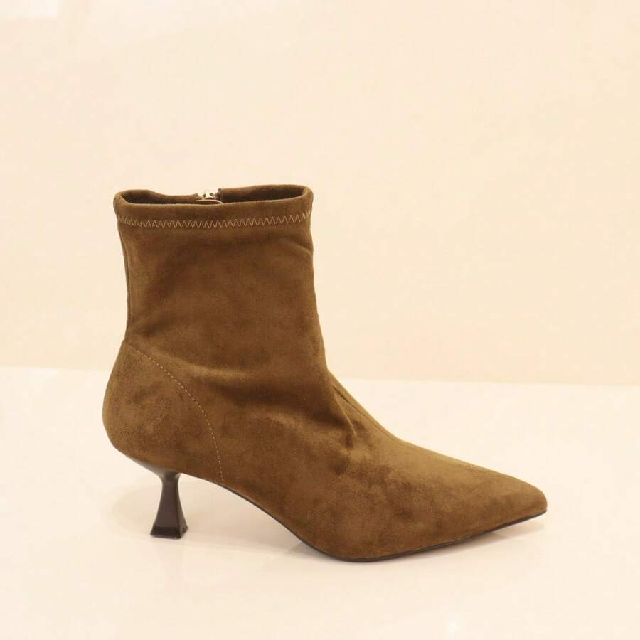 angelica Women Mid-Calf Boots - 棕色 - 查看 1