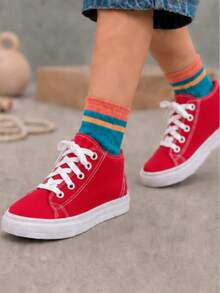 Kids Tennis Shoes - Red - View 3