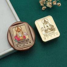 Chinese Garden Series 3D Embossed Wax Seal Stamp Copper Head 1pc - Perfect For Love Letters, Invitations, Holiday Cards, Journals, Scrapbooking, DIY Crafts - Chinese Courtyard Series Stamp/1Pcs - View 13