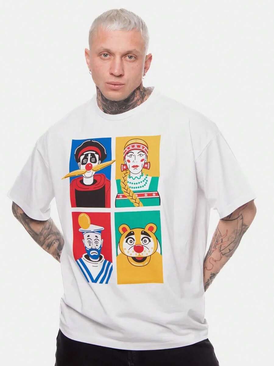 Avangard Village Oversized T-Shirt, Mother, With Bold Graphic. Unisex Streetwear, Modern, Original, Comfortable, High Quality, Excellent! - White - View 1