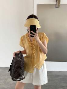Women Blouses & Shirts - White - View 5