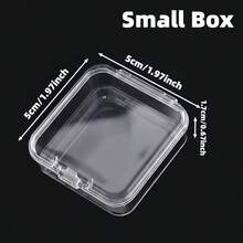 46pcs (45 Small Boxes + 1 Large Box) Craft Storage Boxes And Organizer, Transparent Plastic Storage Boxes - Suitable For Beads, Jewelry And Handicrafts, Durable Organizing Solution, Perfect Small Gift, Jewelry Box - 45 Small Boxes + 1 Large Box - View 8