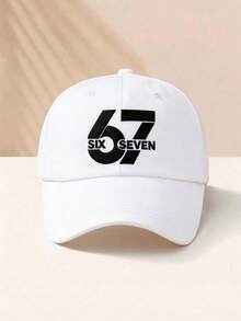 兒童多色 67 Six Seven 刺繡戶外休閒時尚可調節防曬春夏水洗棒球帽 - 彩色 - 查看 5