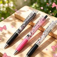 Miniso Hello Kitty Sweet Series Retractable Gel Pen Set, 0.5mm Black Ink, Smooth Writing Office Stationery (1 Set,) - 0.5 mm - View 6