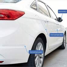 Tira protectora invisible para el borde de la puerta del coche, protector de borde de apertura de la puerta del coche, accesorio antiarañazos, tira adhesiva de protección para el espejo retrovisor - A - Ver 2