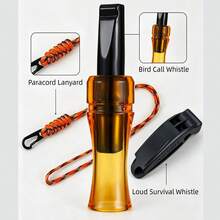 1pc Crow Whistle, Outdoor Survival Emergency Whistle, Hunting Forest Adventure Bird Calling Realistic Whistle, Camping Hiking Portable Calling Tool - Multicolor - View 2
