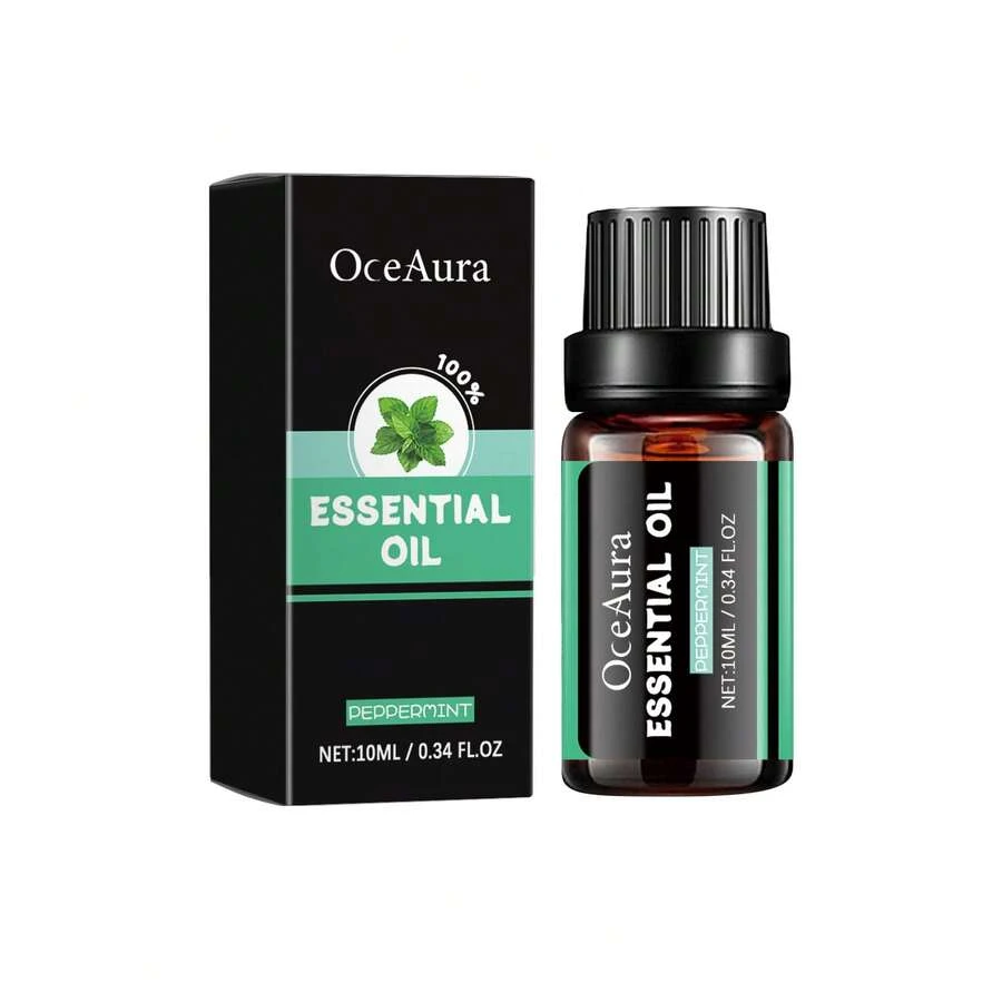 Aceite Esencial de Menta OceAura: Hidrata la piel, reduce la aspereza, alivia la sequedad y la fatiga, aceite esencial con fragancia. YICW - 1 - Ver 1