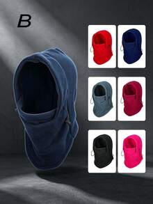 Outdoor Warm Balaclava Windproof Fleece Full Face Mask Neck Gaiter Hat Suitable For Skiing And Cycling - Multicolor - View 1