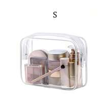 Fashionable Minimalist Unisex Toiletry Bag, Waterproof Transparent Makeup Pouch, Quart Size For Travel, Suitable For Men And Women, Carry-On Friendly - White - View 12