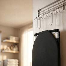 Faltbares Tischbügelbrett mit Baumwollbezug, kleines Bügelbrett mit hitzebeständiger Unterlage für Zuhause, Waschküche, Studentenwohnheim und Apartments - A-schwarz - Übersicht 2
